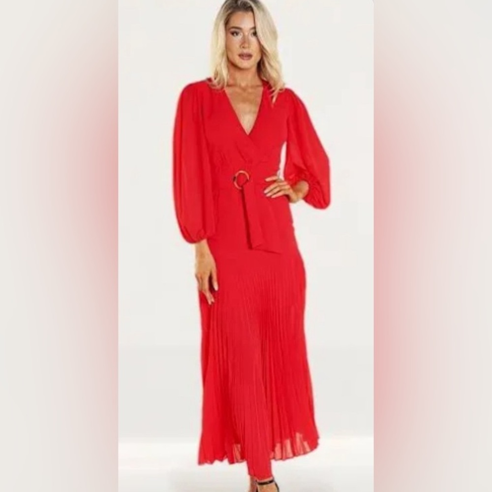 Bardot Red Midi Dress